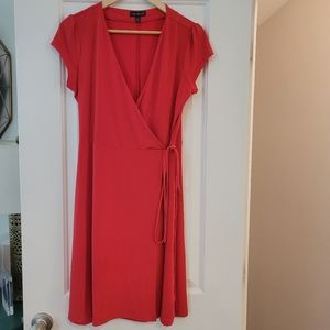 The Limited Red Wrap Dress
